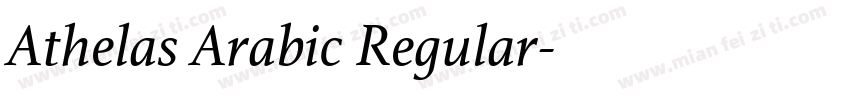 Athelas Arabic Regular字体转换